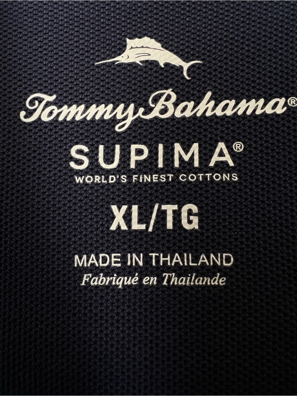 Tommy Bahama Supima Cotton Island Zone Navy Blue Short Sleeve Camp Shirt XL - Picture 4 of 13